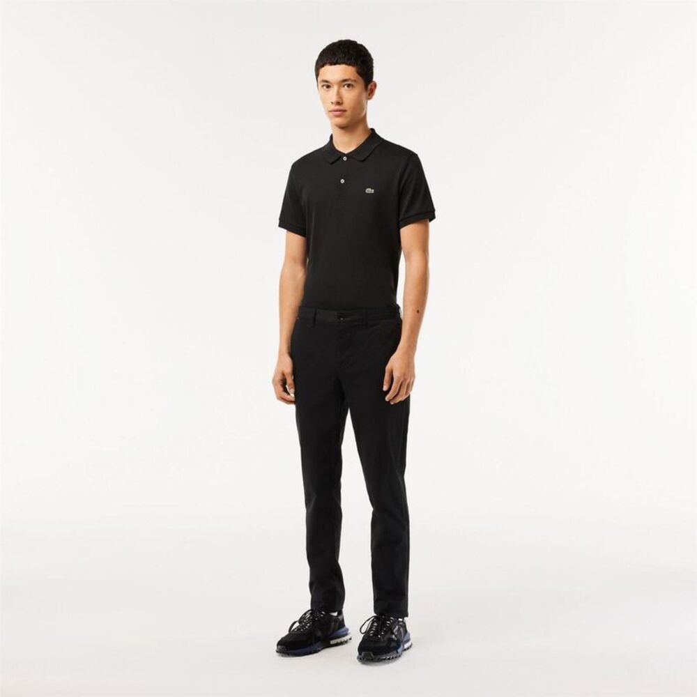 Lacoste Mens Natural Cotton Slim Chinos / Black